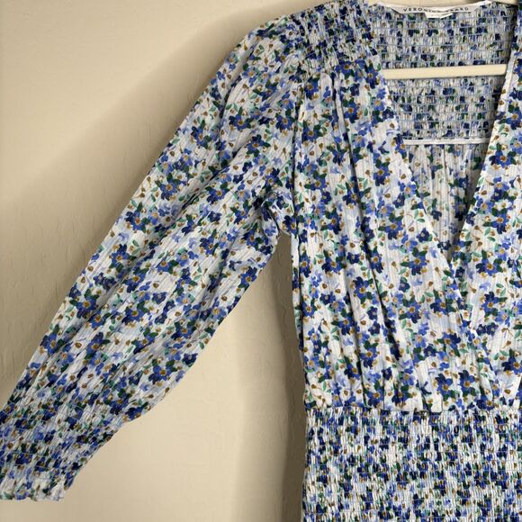 Veronica Beard Darrah Smocked Mini Dress - Picture 6 of 9